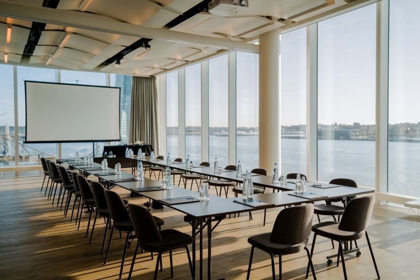 The new marina room at cape grace offers a refined waterfront venue for meetings and special events
