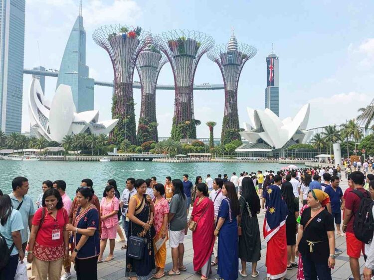 As singapore&rsquo;s tourism industry surges to new heights, china, india, indonesia, malaysia, and australia are leading the charge in driving record visitor numbers to the city-state.