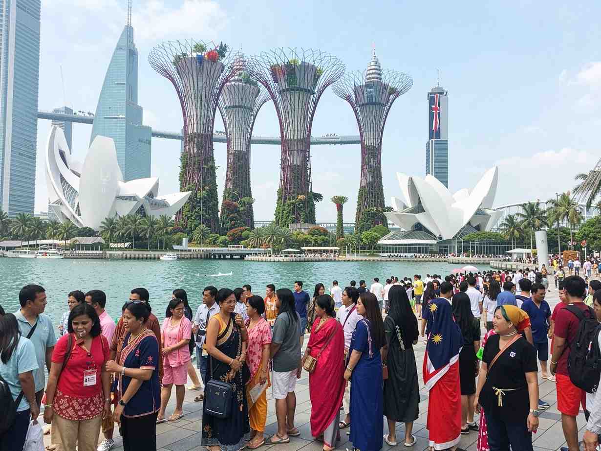 As singapore&rsquo;s tourism industry surges to new heights, china, india, indonesia, malaysia, and australia are leading the charge in driving record visitor numbers to the city-state.