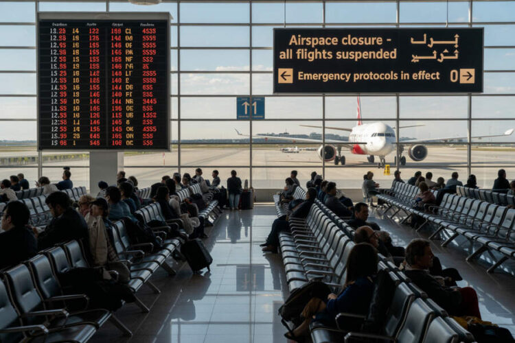 Thousands Of Travellers Abandoned In Dubai International Airport As UAE Airspace Locked Down, Emirat...