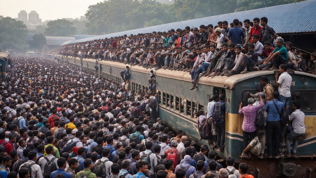 Eid Travel Chaos in Bangladesh Hits Tourists and Locals