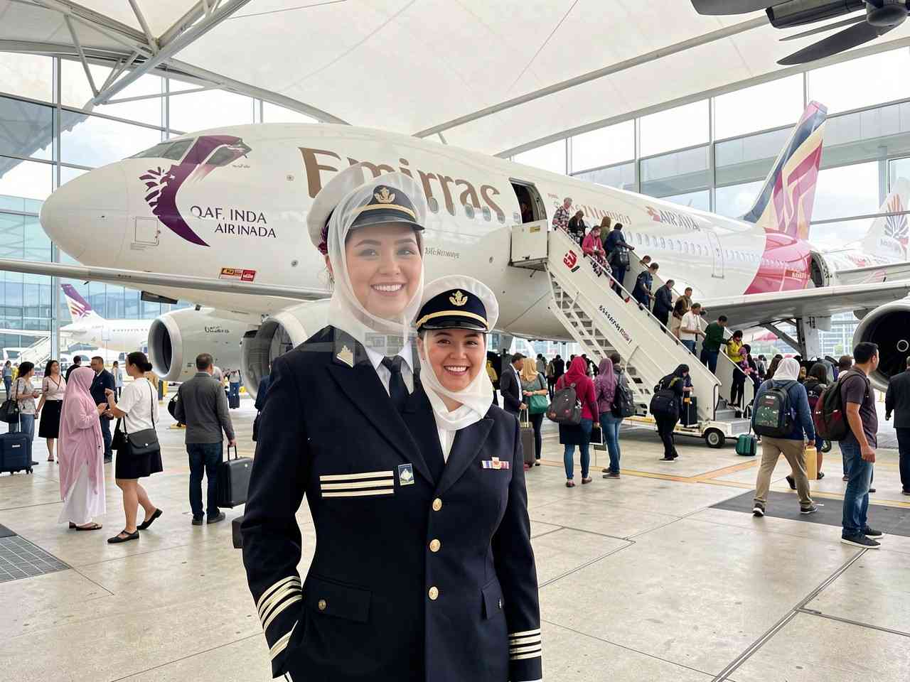 Emirates, air india, qatar airways, and singapore airlines are at the forefront of transforming the aviation industry by promoting gender equality and empowering women in roles that were once dominated by men.