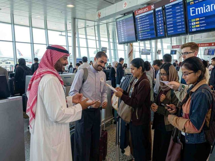 Emirates airlines, alongside saudi arabian airlines and indian airlines, is at the forefront of managing the flight disruptions caused by the ongoing regional airspace restrictions in the middle east.