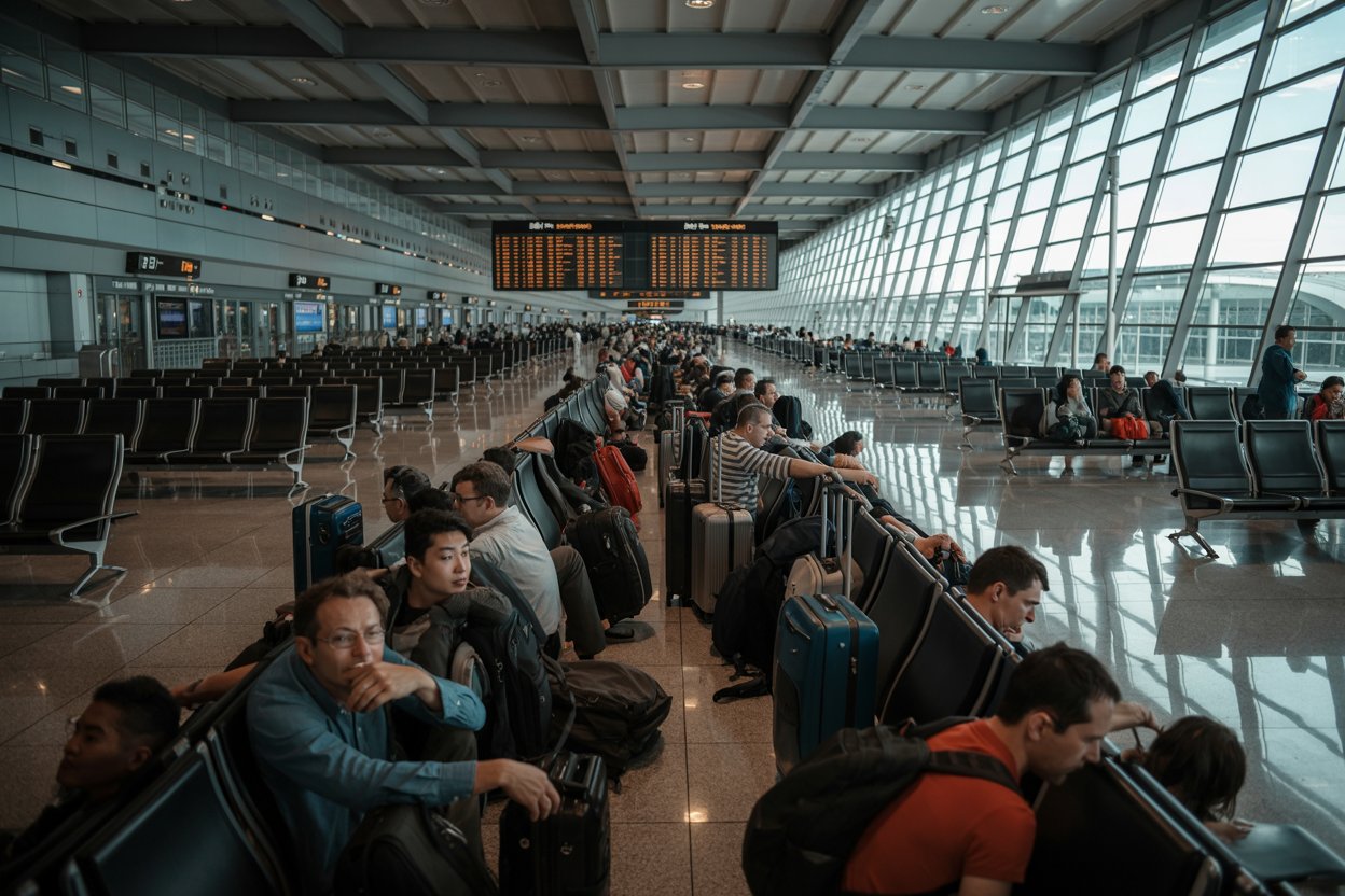 Gulf air and uae airlines spark travel disruption as a dozen new flights are cancelled affecting routes to auckland, bahrain, lahore, and more