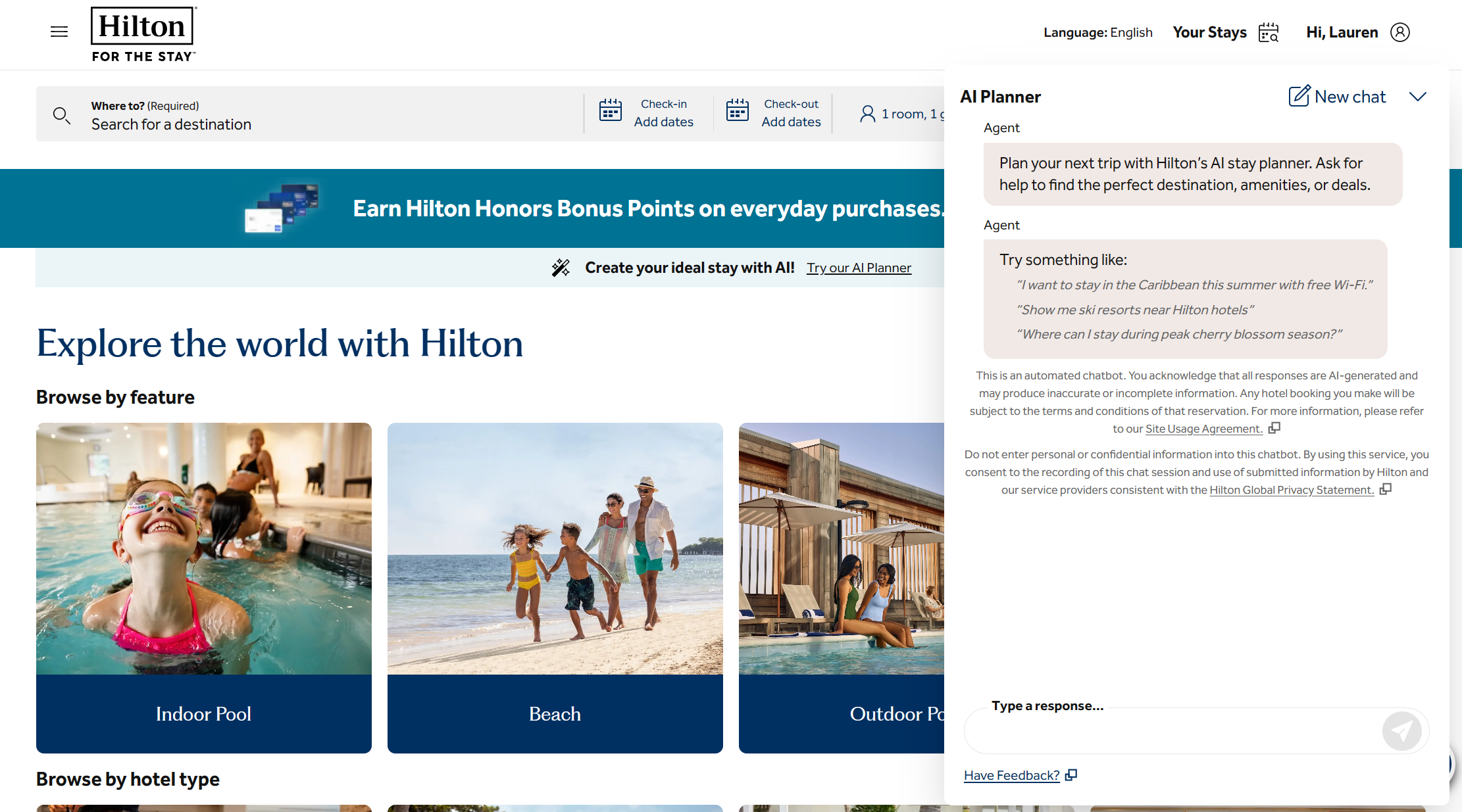 Hilton Introduces Trip Planning Tool That Embeds Conversational AI Into the Hotel Booking Process |