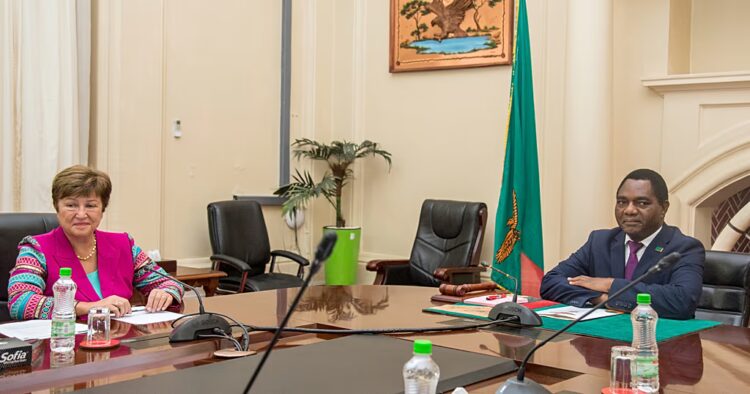 IMF expects talks with Zambia on new financial package to start in April