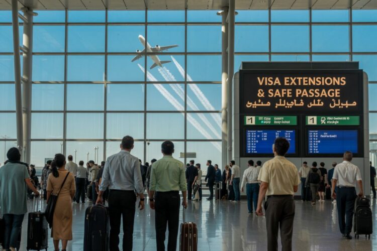 Jordan joins egypt, cyprus, qatar, saudi arabia, uae and others to ensure safe passage for travellers from conflict regions and allow visa extension for tourist amid security concerns in the middle east after breach of ceasefire