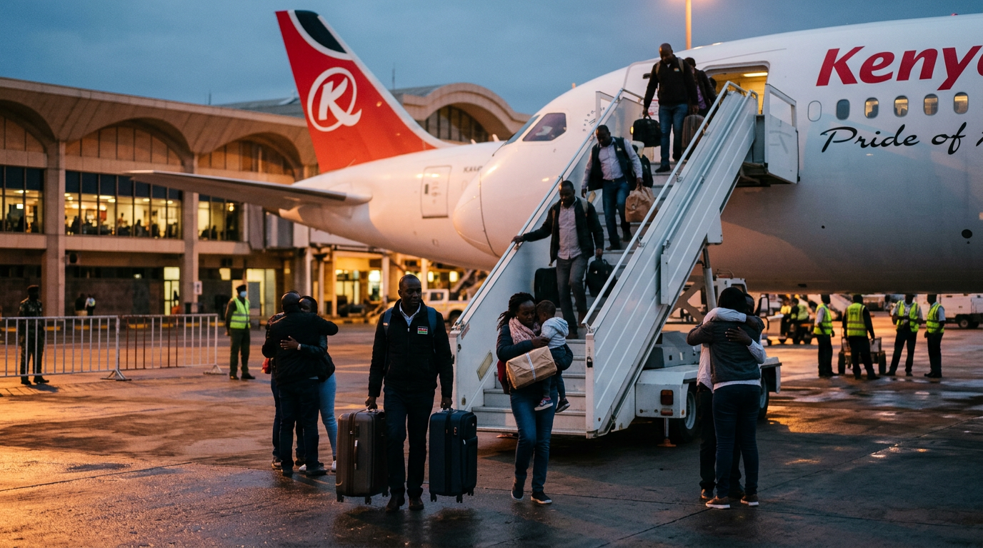 Kenya Airways Evacuation Flight Escapes Middle East Crisis Safely | Streamline Feed