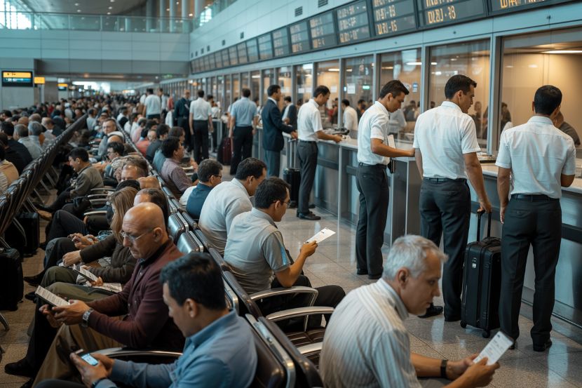 Escalating regional tensions lead to 1452 flight cancellations and 55 delays