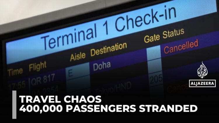 Thousands stranded as middle east conflict disrupts global flights