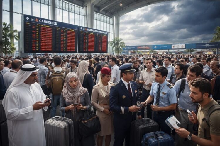Middle east faces travel chaos