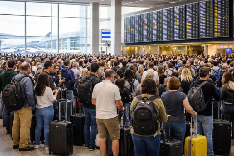 Travellers grounded at newark liberty international as united, air india, lufthansa, and more face 92 delays and 4 cancellations to new york, london, chicago, toronto and major us cities