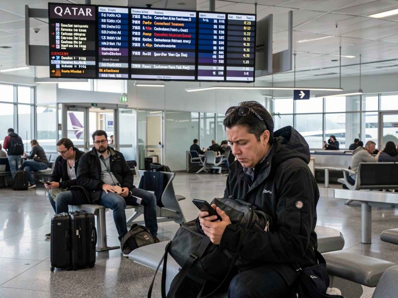 Qatar airways has suspended its flights at san francisco international airport (sfo) amid the escalating turmoil in the middle east, following the closure of qatari airspace and attacks on its primary hub, hamad international airport in doha.