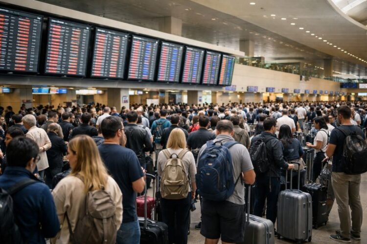 Travel disruptions at queen alia international airport as royal jordanian, qatar airways, ryanair, and flydubai cancel 54 flights and 43 delays, affecting passengers in amman, cairo, doha, and dubai