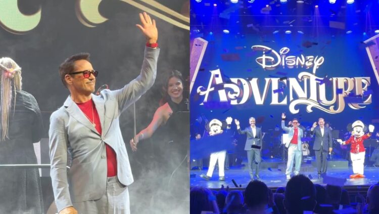 Disney Adventure 'godparent' Robert Downey Jr christens cruise ship in Singapore ahead of maiden voy...