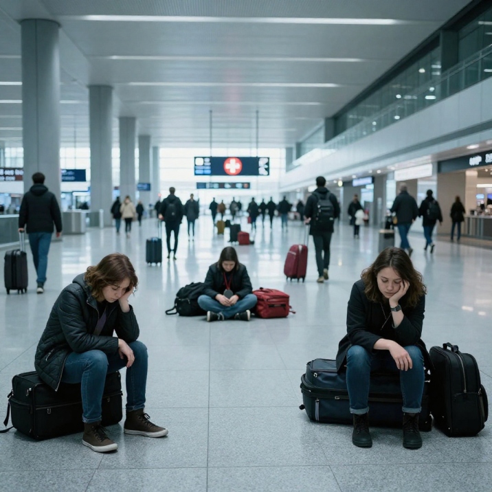 Hundreds of Passengers Stranded in Switzerland as Airports of Geneva and Zurich Face Travel Disrupti...