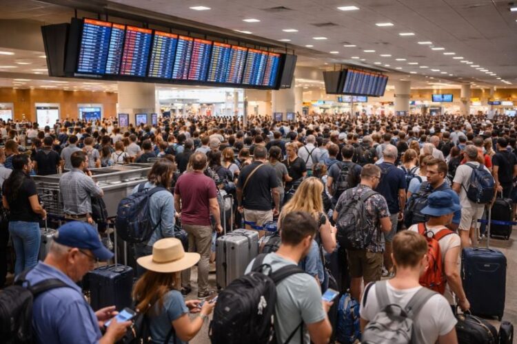 Travel turmoil strikes las vegas, los angeles, chicago, and other us cities as southwest, delta, american airlines, and spirit face 241 delays and 48 cancellations at harry reid international airport