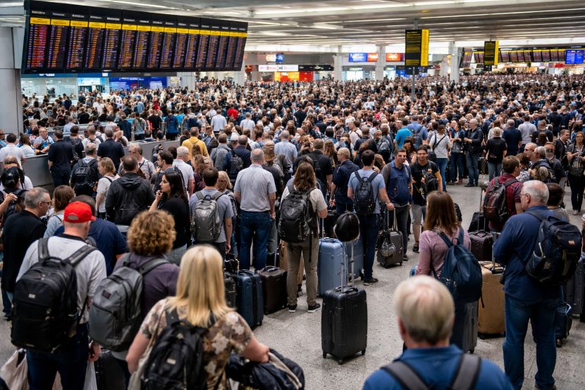 Thousands of travellers stranded across uk as british airways, easyjet, and ryanair face 630 delays and 76 cancellations impacting london, heathrow, manchester, and birmingham