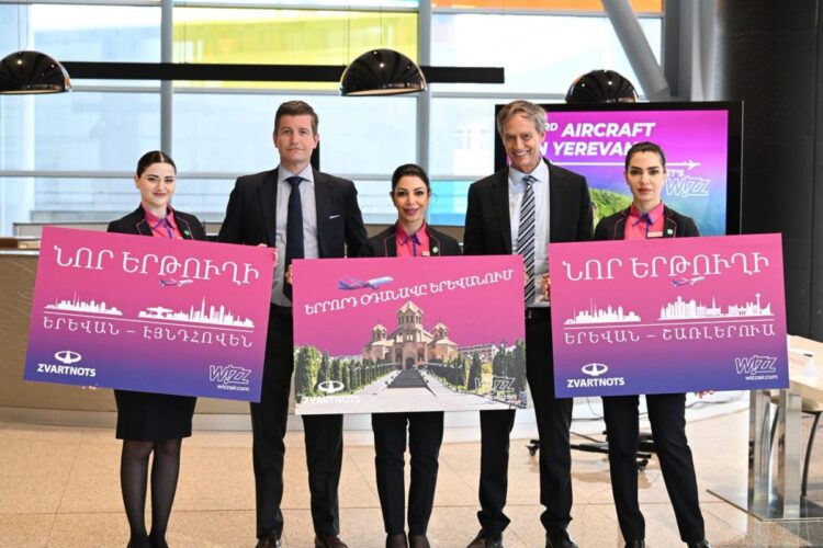 Wizz Air expands in Armenia with third aircraft, new routes to Netherlands and Belgium announced – P...