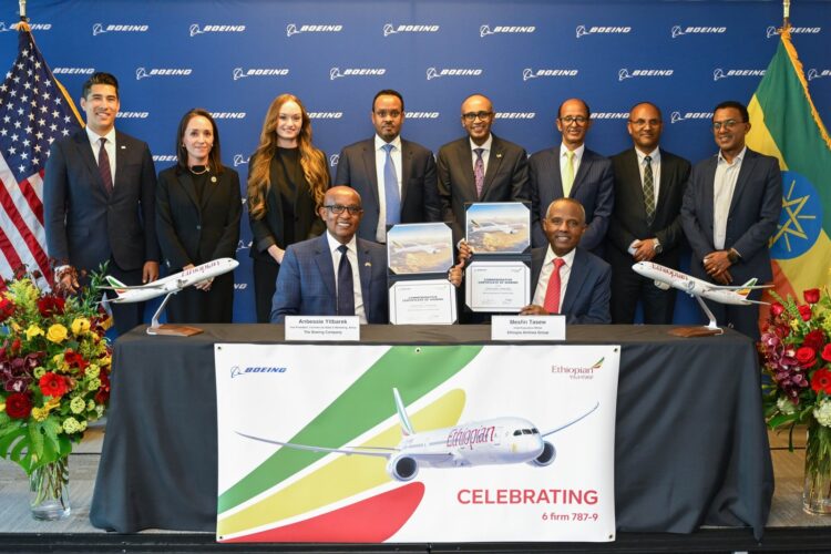 Ethiopian Airlines Firms Up Order for Six Boeing 787-9 Dreamliner Jets
