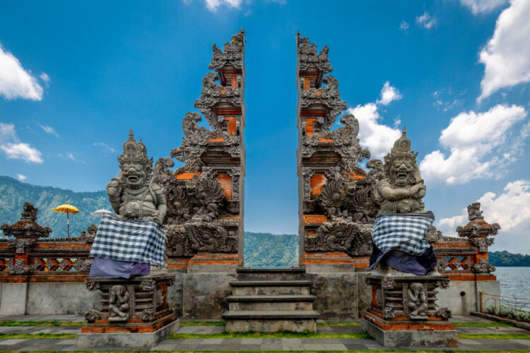 Traditional Temple Gate In Bali Bedugul