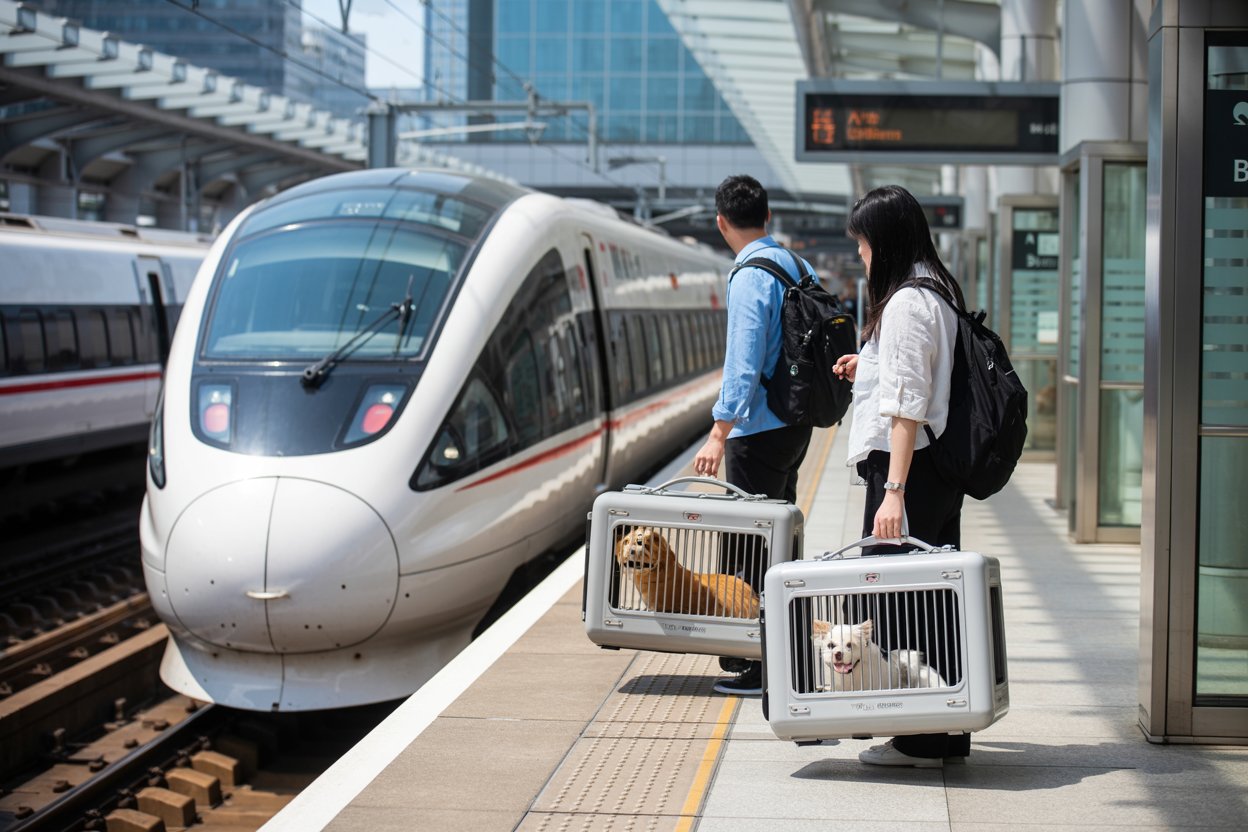 Pet travel upgrade on chinese bullet trains for safer, easier journeys.