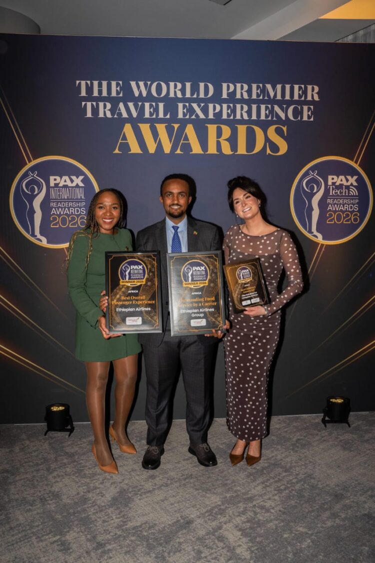 Ethiopian Airlines Wins Triple Honors at PAX Awards
