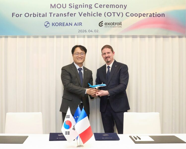 Korean Air, France's Exotrail sign MOU for orbit transfer vehicle development
