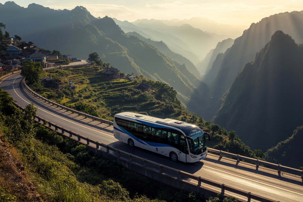 Laos expands cross-border travel with china through new bus route connecting remote luang namtha villages and yunnan cities boosting trade tourism and regional connectivity