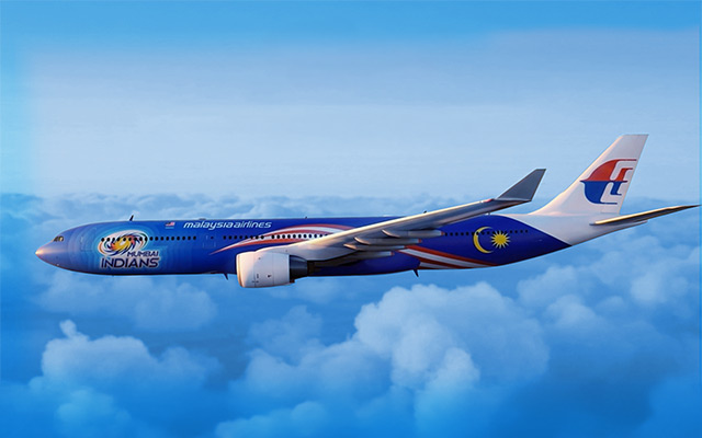 Malaysia Airlines takes Mumbai Indians colours to the skies | TTG Asia