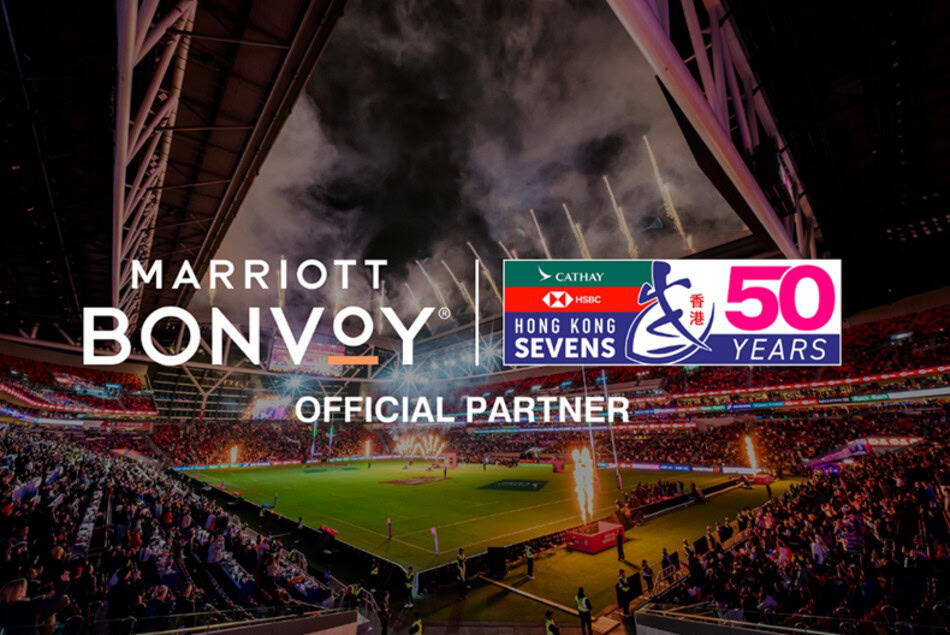 Hong kong sevens rugby stadium with fireworks and crowd celebration.