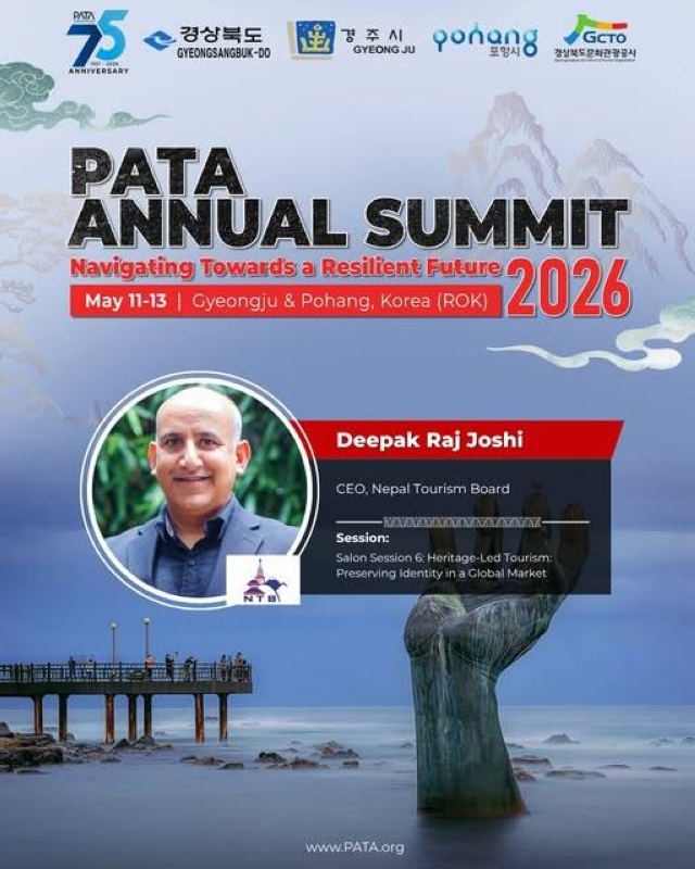 NTB CEO Joshi to speak at PATA Annual Summit in South Korea - The Himalayan Times - Nepal's No.1 Eng...