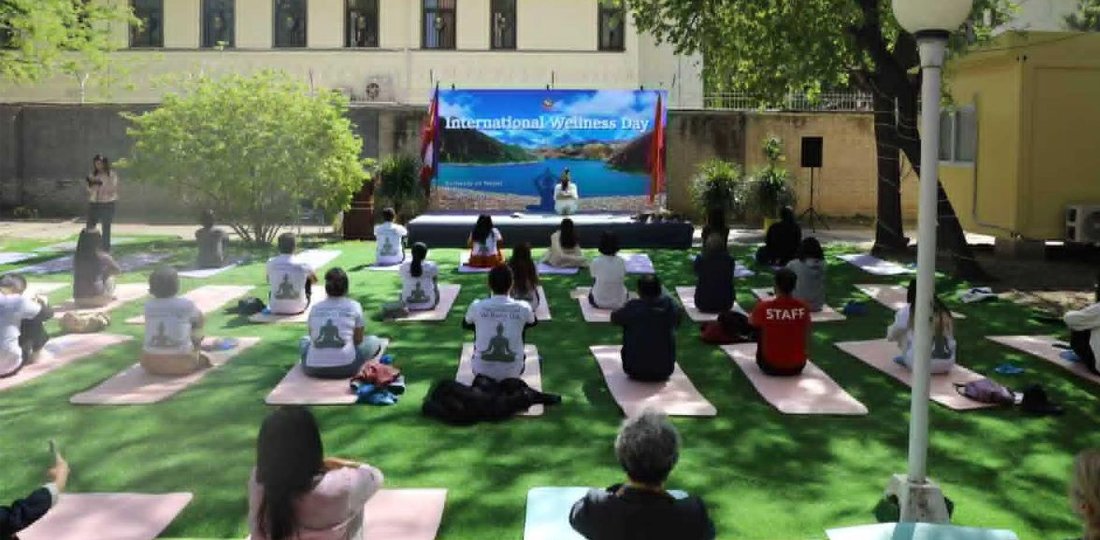 Nepali Embassy in China Celebrates International Wellness Day