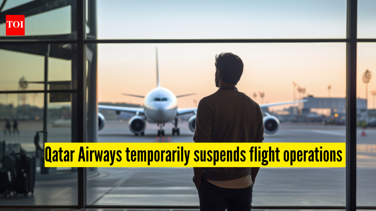 Qatar Airways Flight Status: Qatar Airways temporarily suspends flight operations amid Qatari airspa...