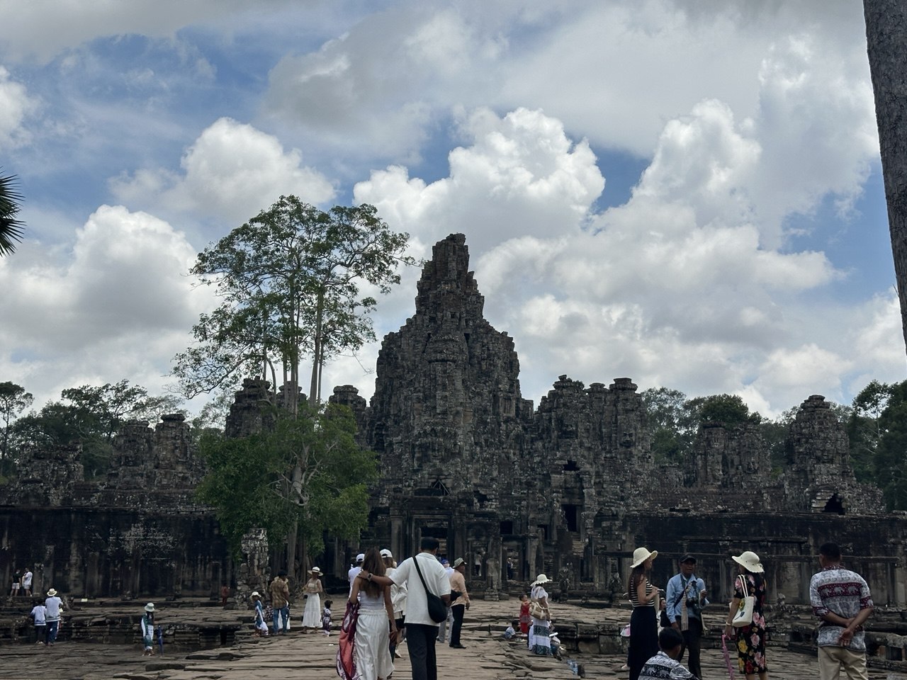 Tourists explore the ancient temples of Siem Reap province’s Angkor Archaeological Park. Hin Pisei