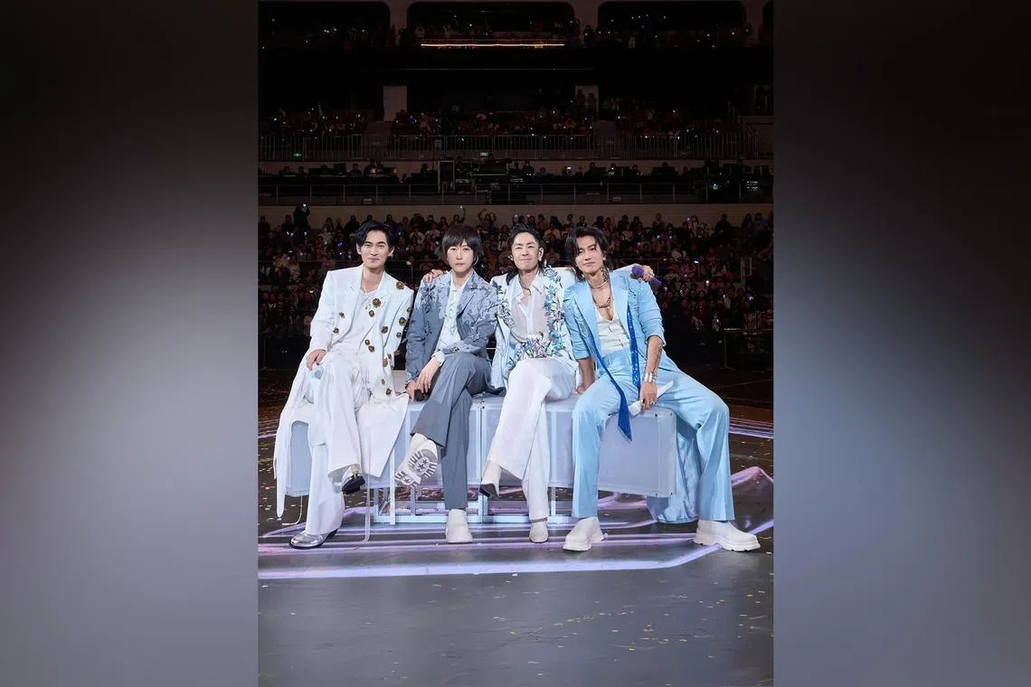 (From left) Vic Chou, Ashin, Van Ness Wu and Jerry Yan will be coming to Singapore as part of the F*Forever 1st World Tour.