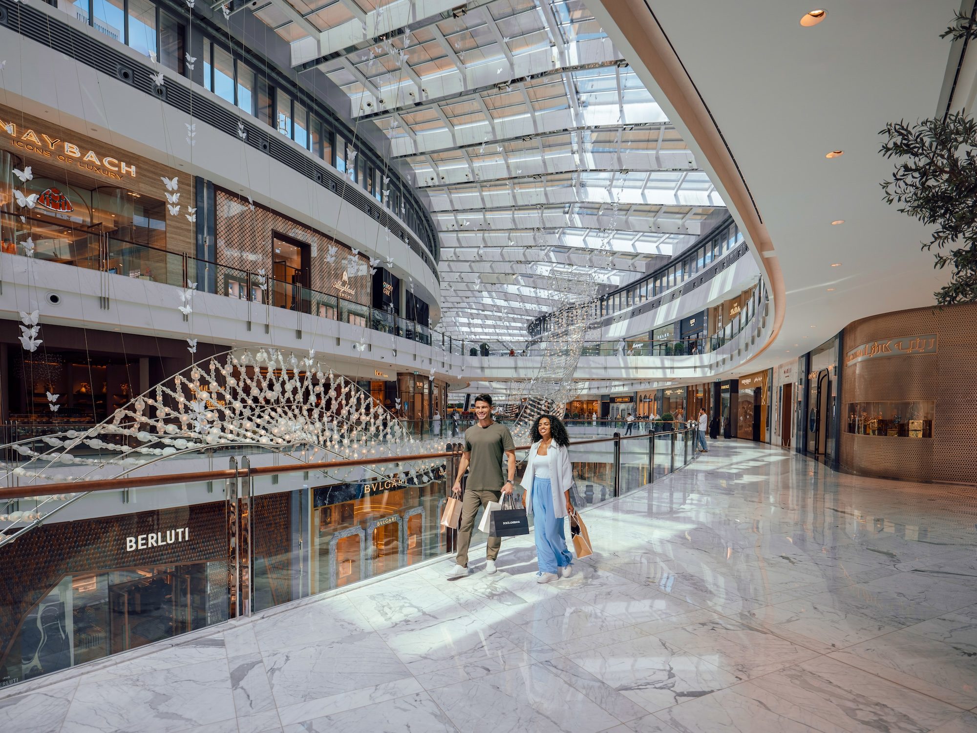 Primark was a recent addition to Dubai Mall, pictured, even though footfall has dropped in the absence of international tourists