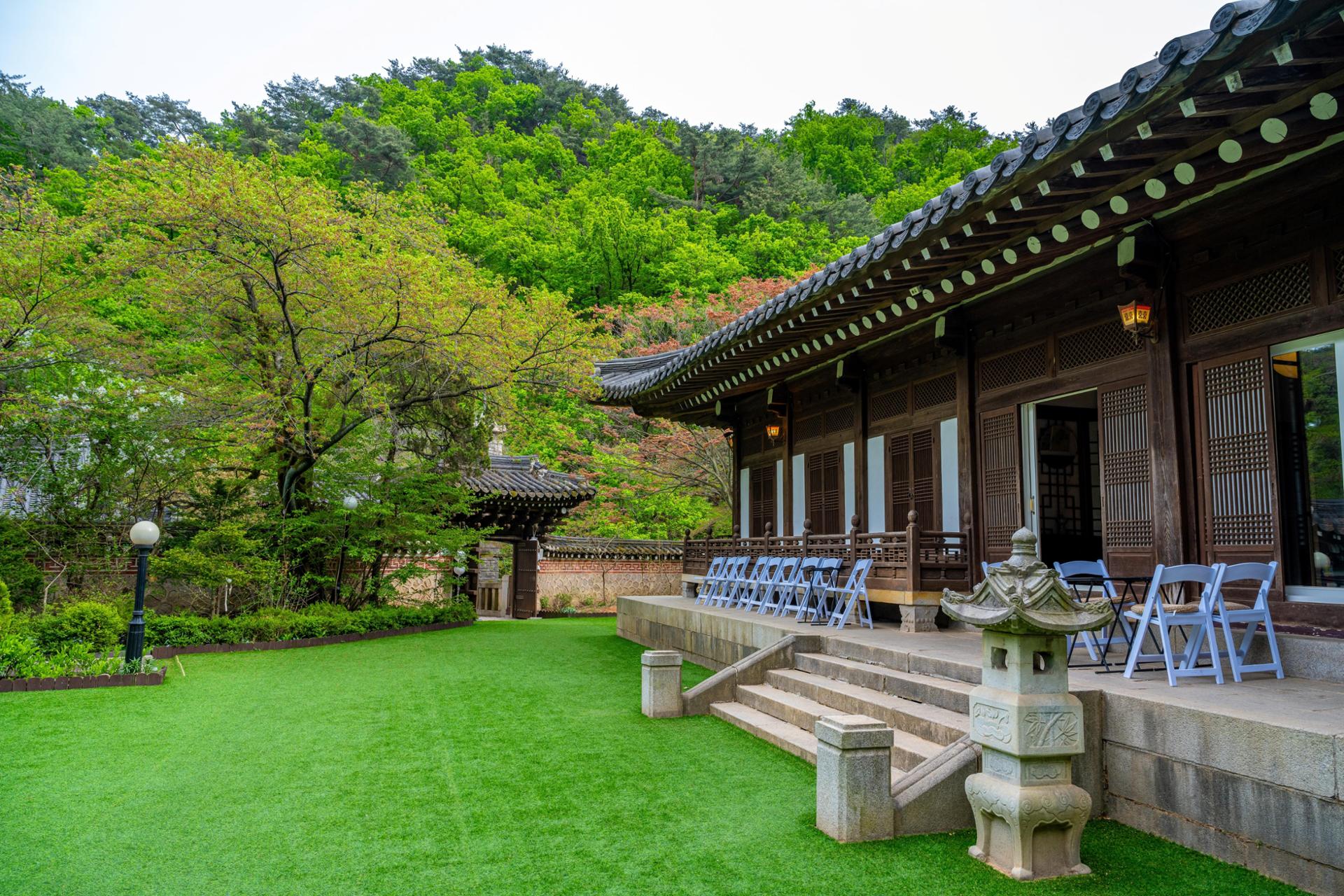 Seonungak, a Korean traditional house whose iconic stone-walled path is featured in the tvN drama