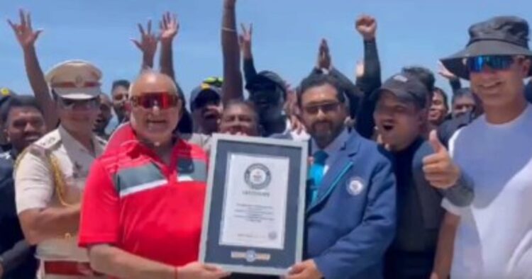 Andaman and Nicobar administration sets Guinness World Record by unfurling national flag underwater