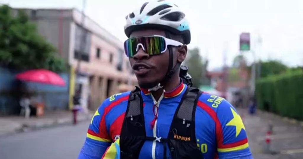 Congolese cyclist begins 14,000km peace ride through 17 countries
