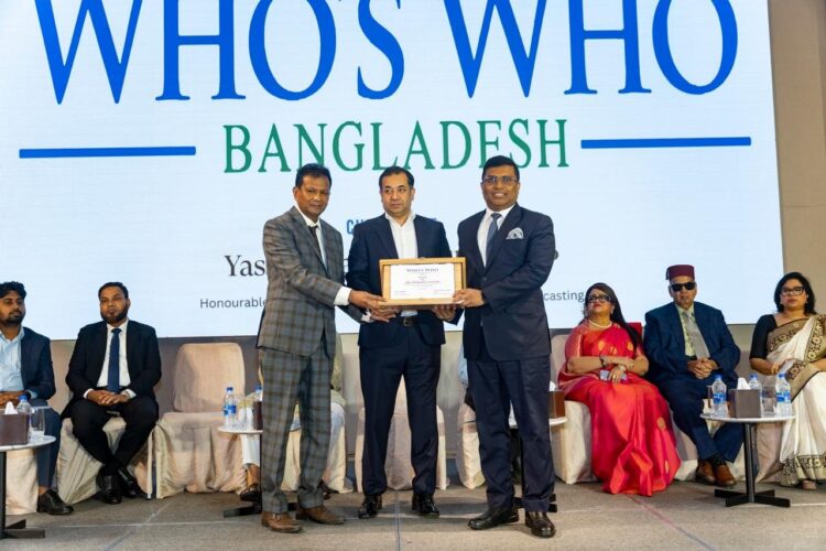 Md. Shakawath Hossain honored with Who’s Who Bangladesh Award 2026