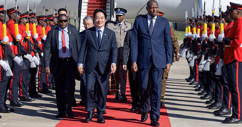 Taiwan’s Lai makes Eswatini visit despite travel disruption