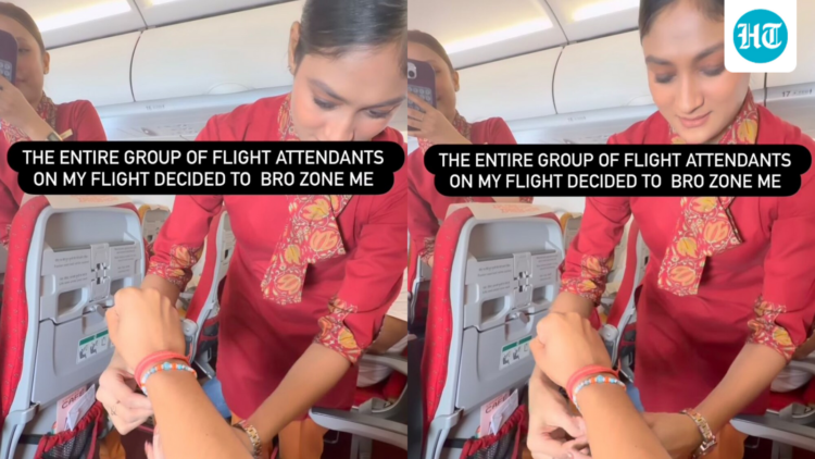 Air India cabin crew member ties Rakhi to passenger, says: ‘Flight attendants tried to bro-zone me’