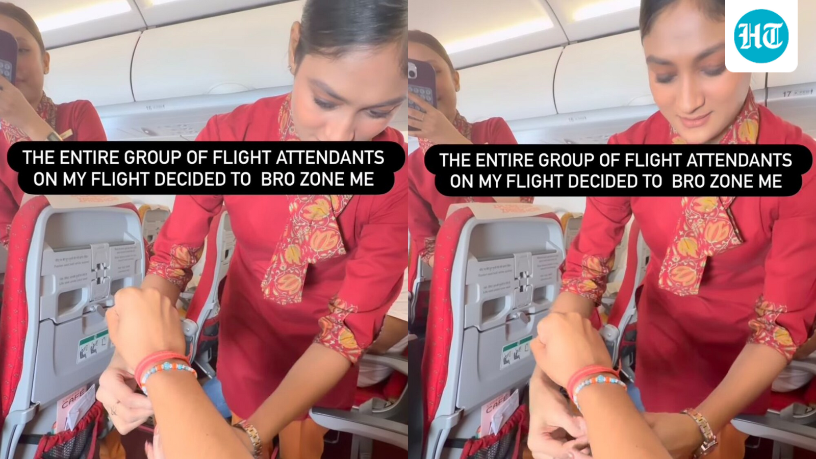 Air India cabin crew member ties Rakhi to passenger, says: ‘Flight attendants tried to bro-zone me’