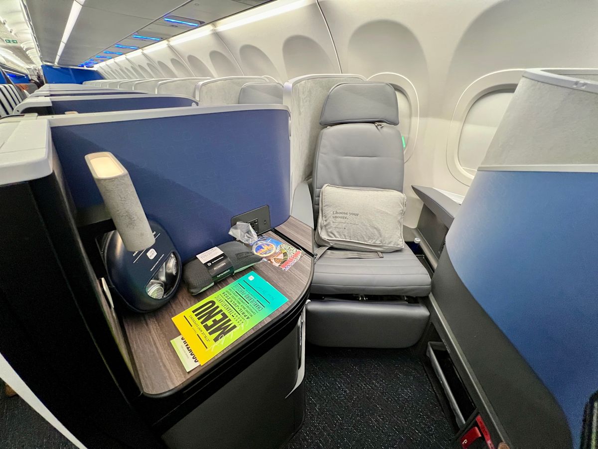 I flew business class on a budget airline—and it wasn't what I expected