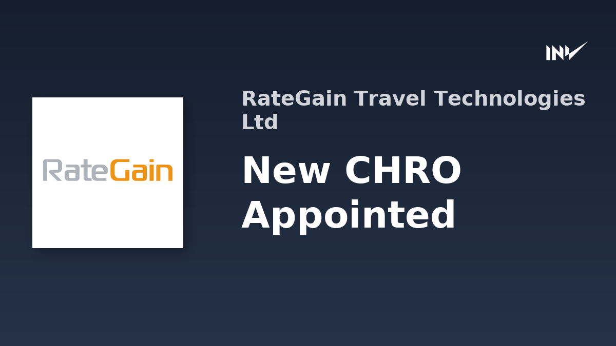 RateGain Travel Technologies Appoints New Chief Human Resources Officer