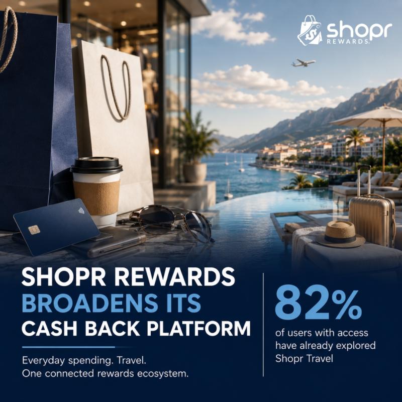 Shopr Rewards Broadens Cash Back Platform to Unite Fintech,