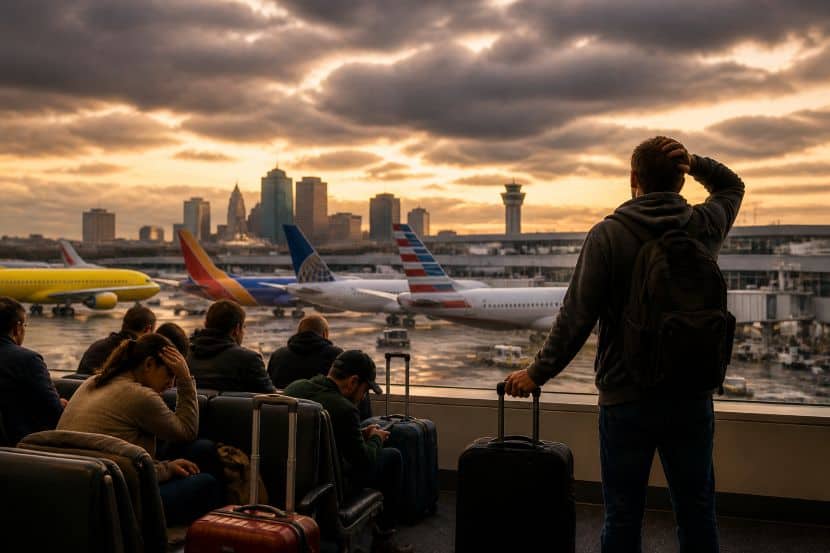 Travel chaos strikes john glenn columbus, as spirit, southwest, united, and american airlines face delays and cancellations impacting passengers across ohio, new york, chicago and major us cities