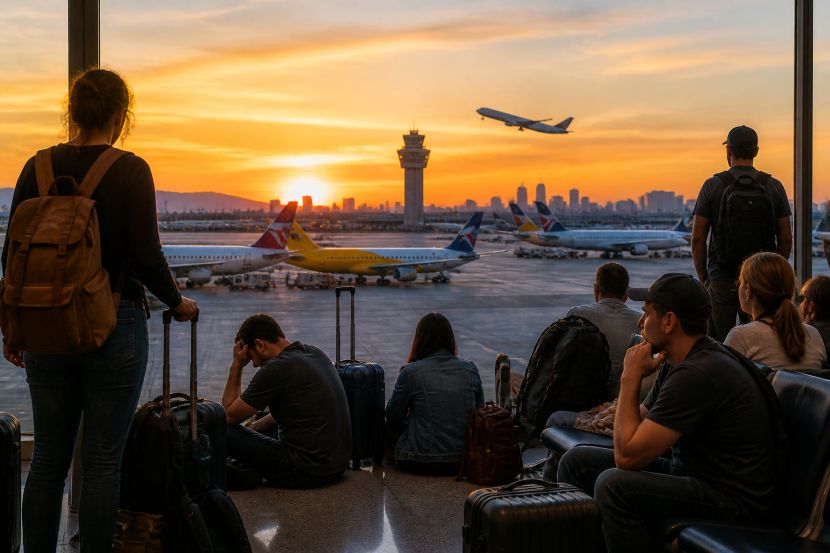 Travelers isolated across us cities, including los angeles, new york, and chicago, as spirit, jsx, southwest, and american airlines face major 25 delays and 4 cancellations at hollywood burbank airport