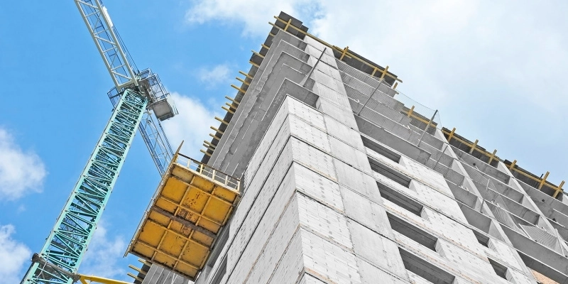 A high-rise under construction